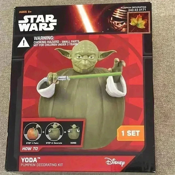 Yoda pumpkin decorating kit, new in box - Picture 1 of 3